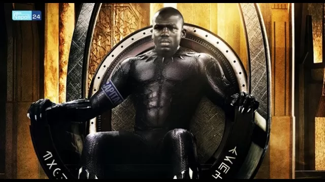 Koulibaly, il Black Panther di Napoli (immagine a cura di Giuseppe Cautiero)