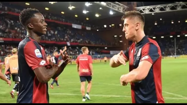 Christian Kouam&egrave;, attaccante del Genoa
