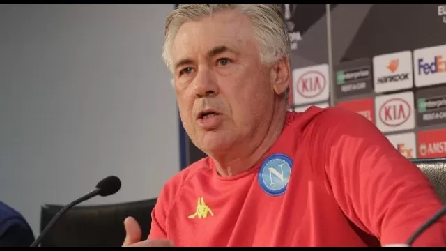 Carlo Ancelotti in conferenza stampa