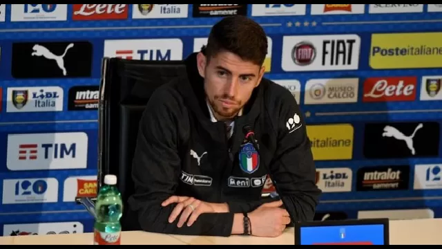 Italia, Jorginho in conferenza stampa