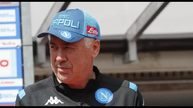 Carlo Ancelotti in Napoli-Benevento, foto Ciro De Luca