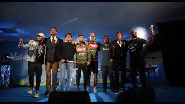 Serata in piazza con Edo De Laurentiis, Insigne e Gaetano, foto: Ciro De Luca