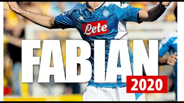 Fabi&aacute;n, centrocampista del Napoli
