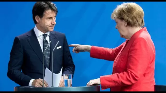 Die Welt, Giuseppe Conte e Angela Merkel