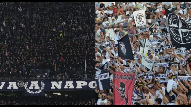 Spezia Napoli, scontri