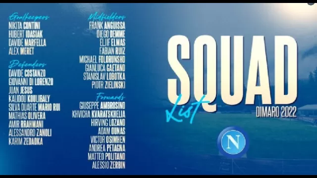 Convocati Napoli Spalletti Dimaro 2022