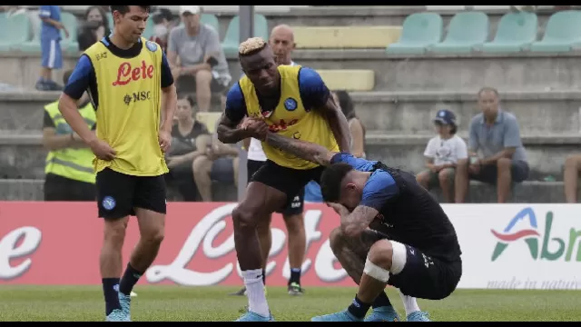 Allenamento Napoli a Castel di Sangro