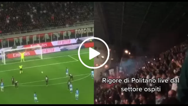 Gol Politano live dal settore ospiti