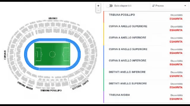 Biglietti Napoli Ajax sold out