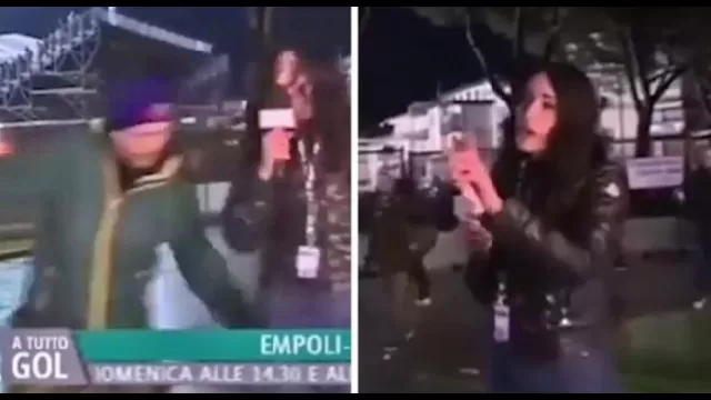 Giornalista molestata
