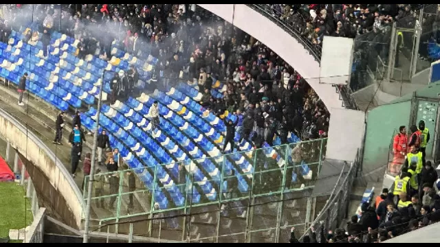 Settore ospiti stadio Maradona