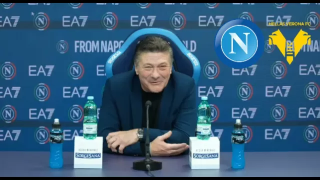 Conferenza Mazzarri Napoli-Verona