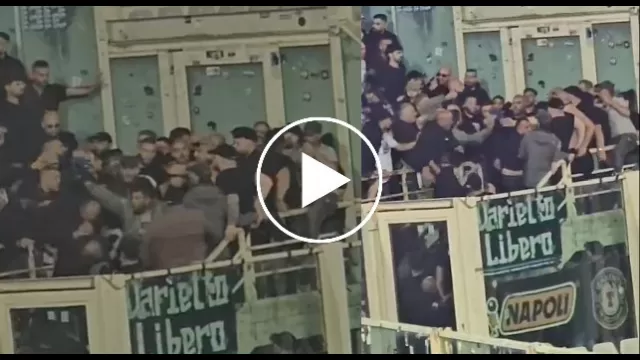 Rissa settore ospiti Fiorentina Napoli