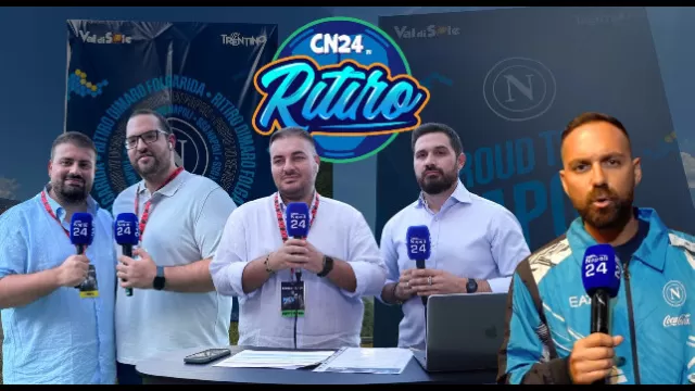 Palinsesto CalcioNapoli24 del ritiro a Dimaro 2025