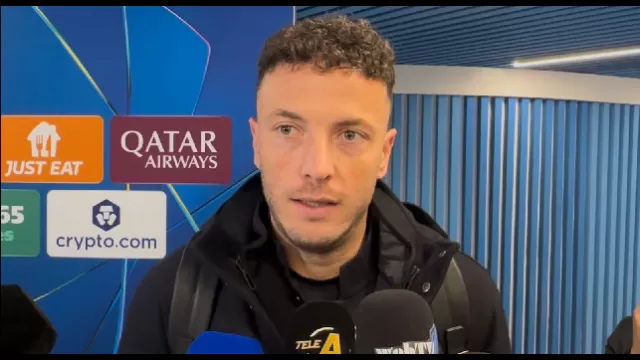 Amir Rrahmani in mixed zone dopo Napoli-Qarabag